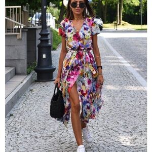 Floral Wrap Dress